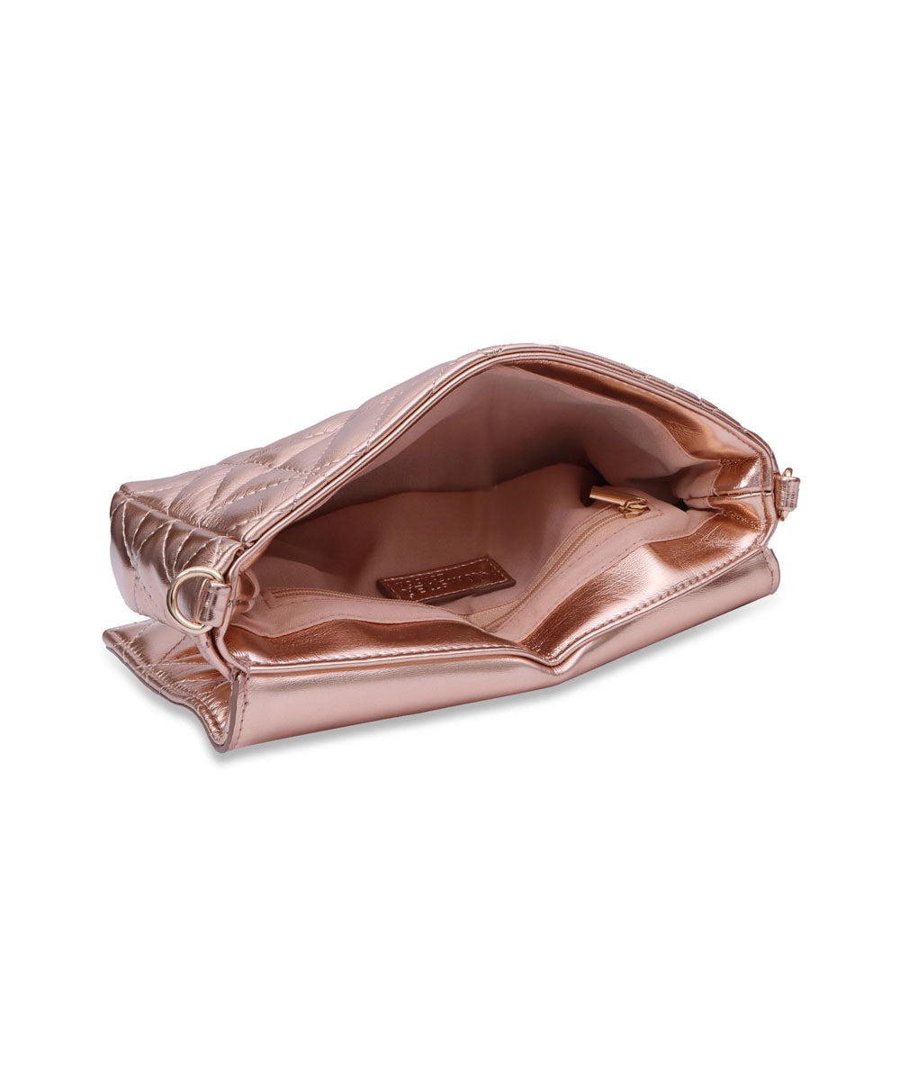 Hamster London Beverley Mosaic Crossbody Rose Gold
