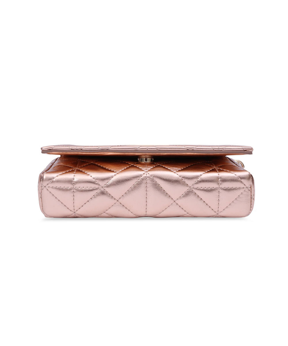 Hamster London Beverley Mosaic Crossbody Rose Gold