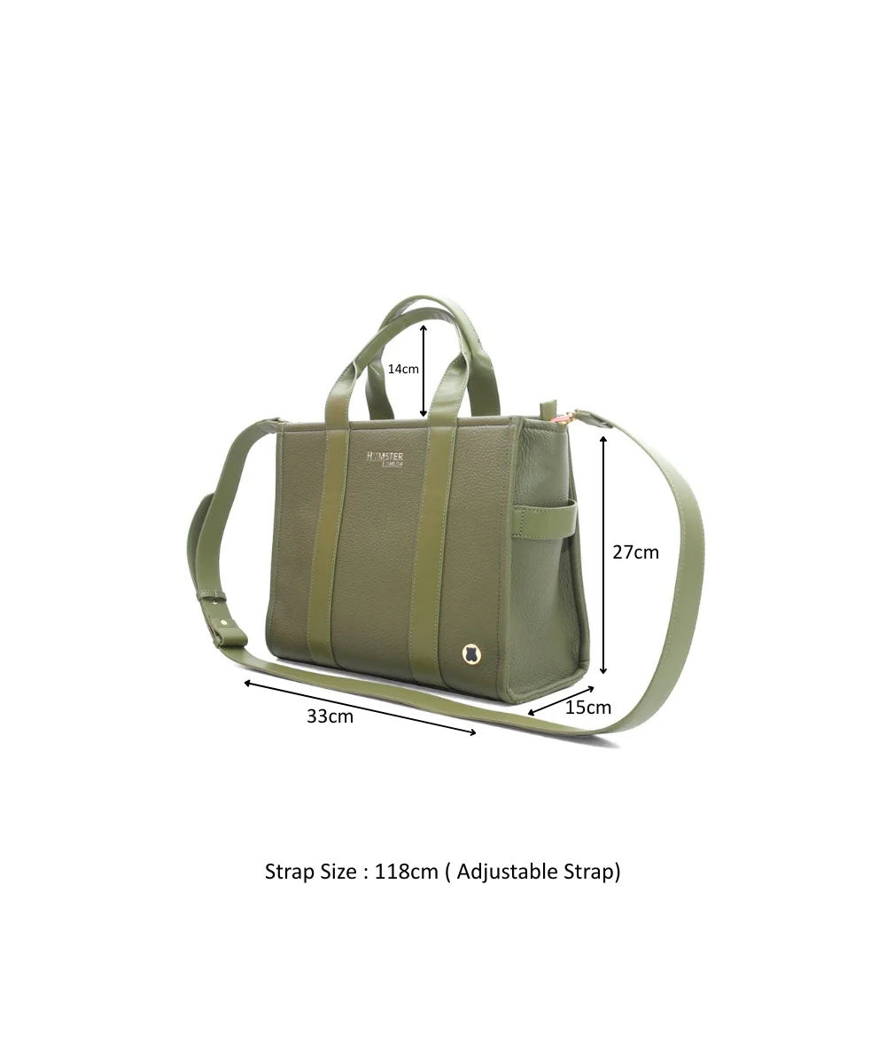 Hamster London Roma Tote Bag Olive