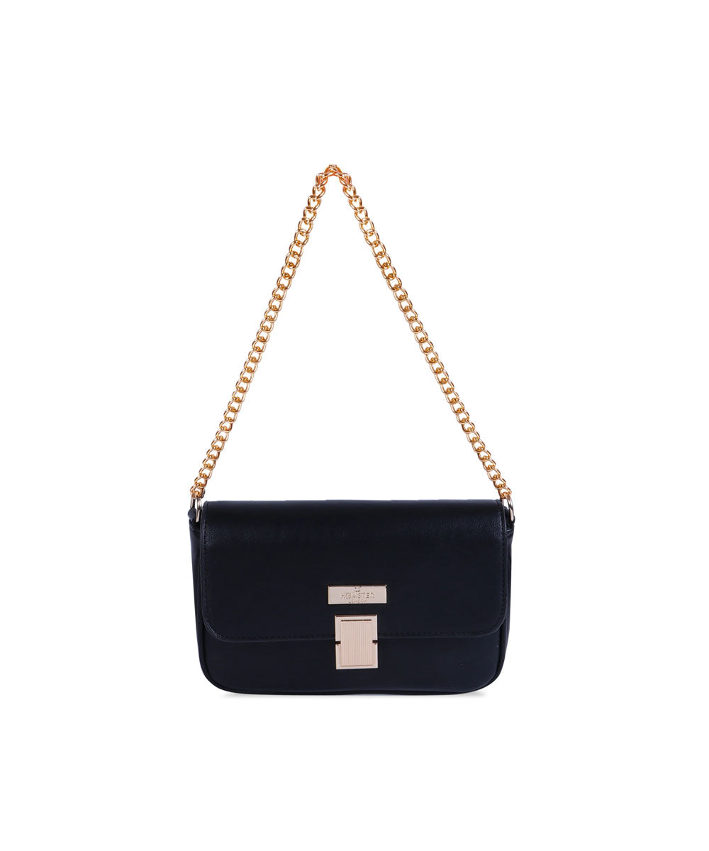 Hamster London Beverley Glow-up Crossbody Bag Black
