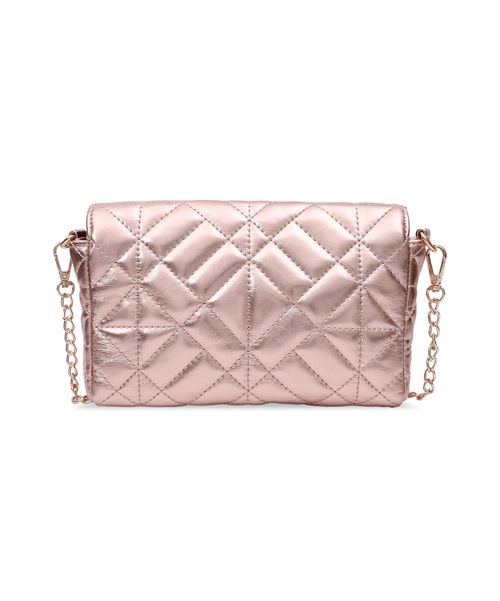 Hamster London Beverley Mosaic Crossbody Rose Gold
