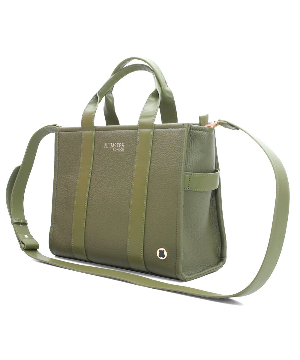 Hamster London Roma Tote Bag Olive