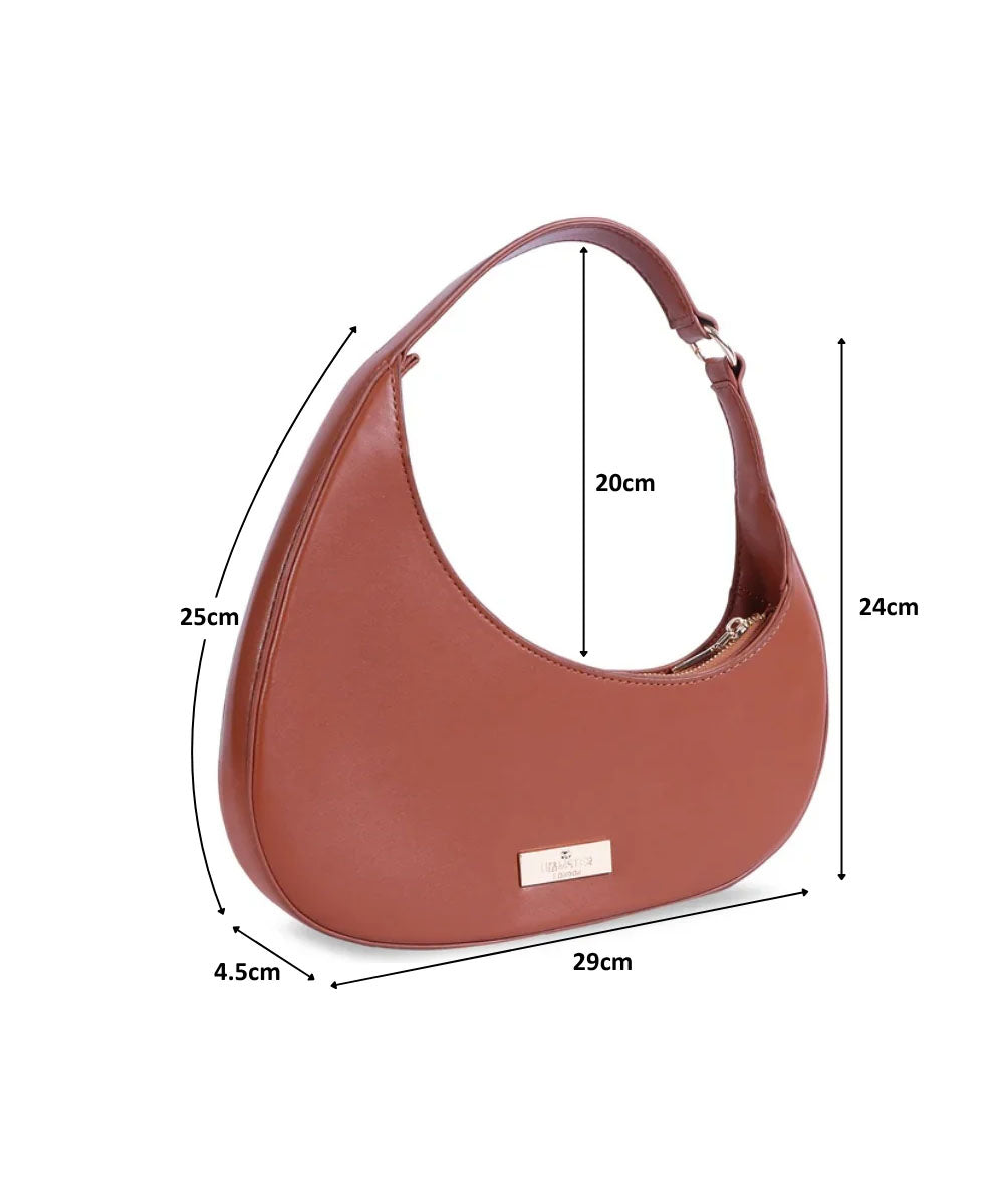 Hamster London Beverley Mia Shoulder Bag Brown