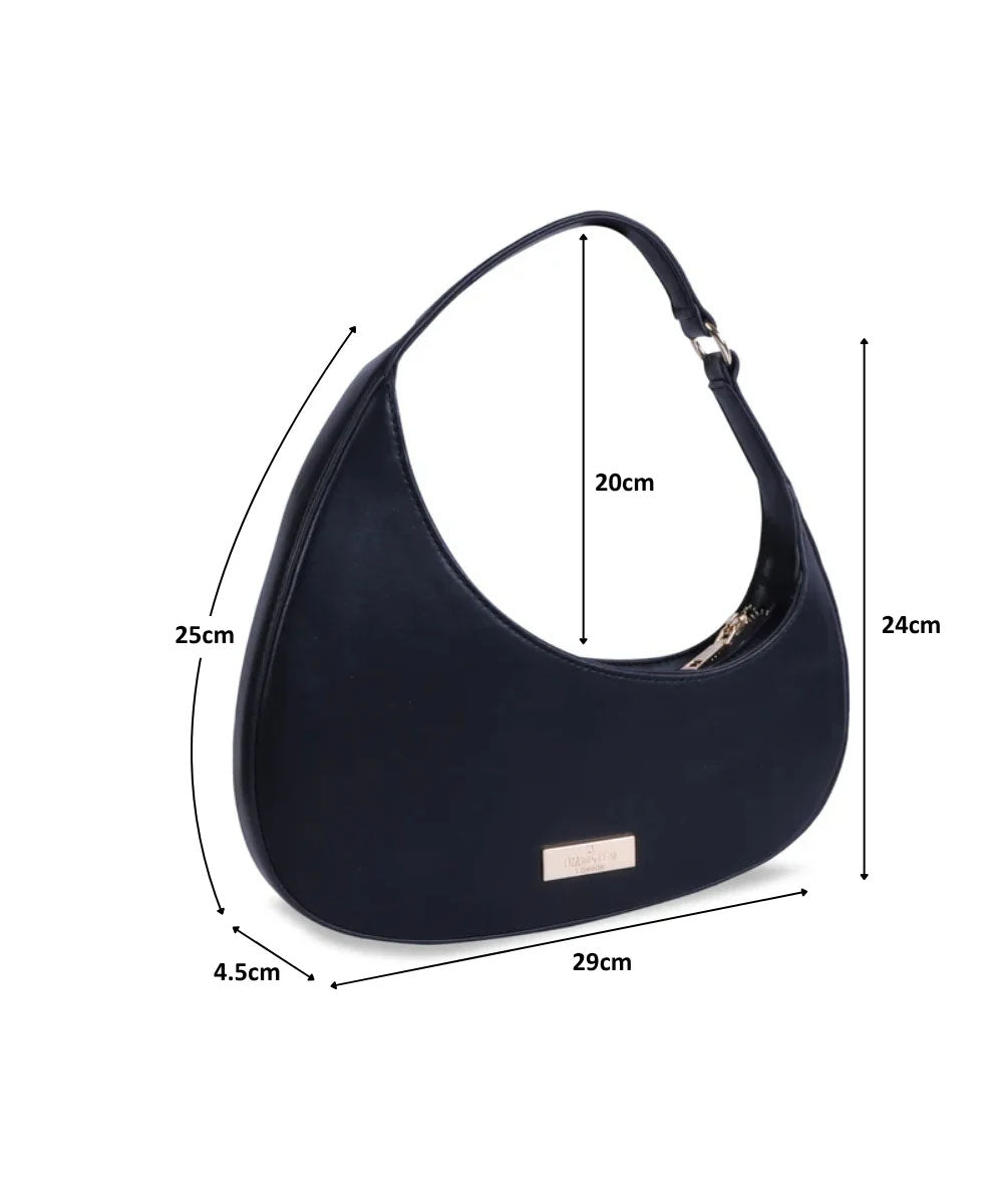Hamster London Beverley Mia Shoulder Bag Black