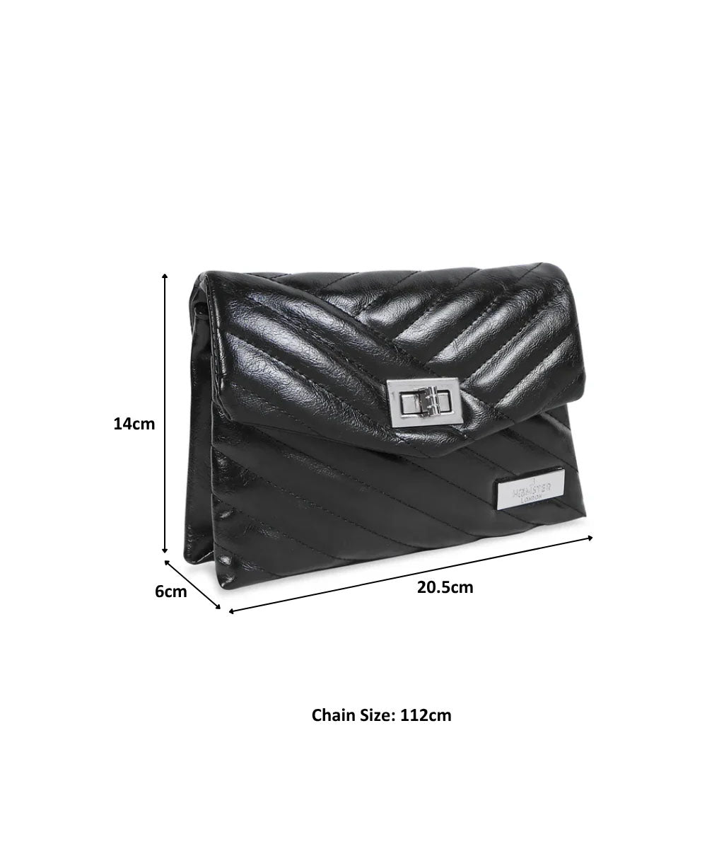 Hamster London Beverley Bea Crossbody Bag Black
