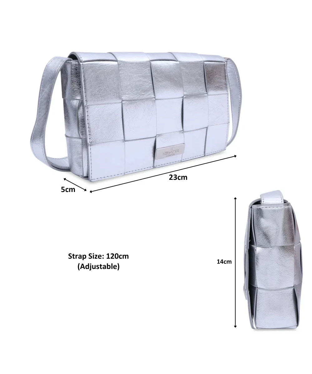 Hamster London Beverley Stellina Crossbody Silver