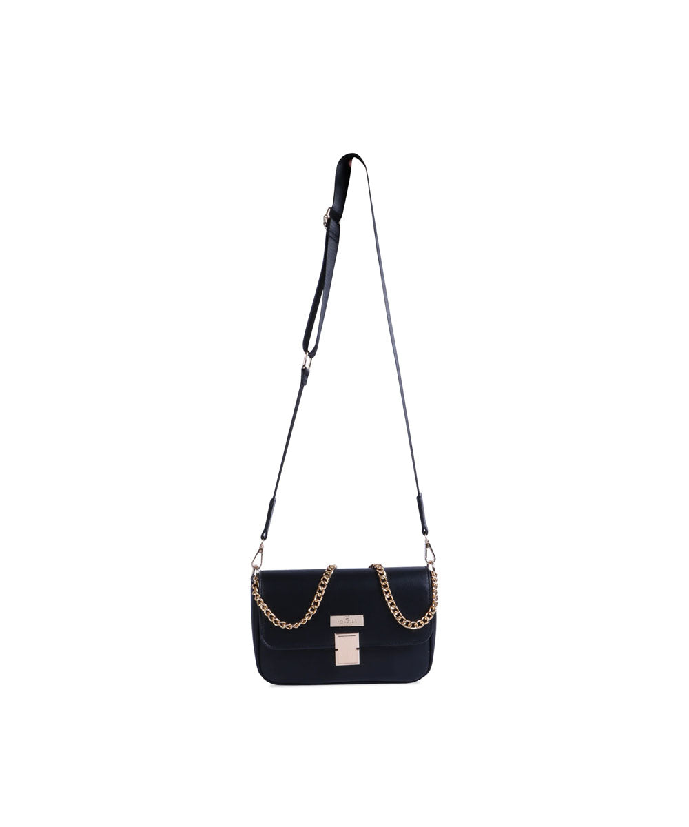 Hamster London Beverley Glow-up Crossbody Bag Black