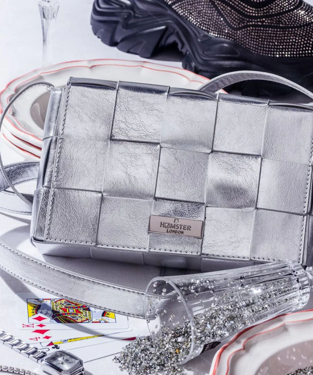 Hamster London Beverley Stellina Crossbody Silver