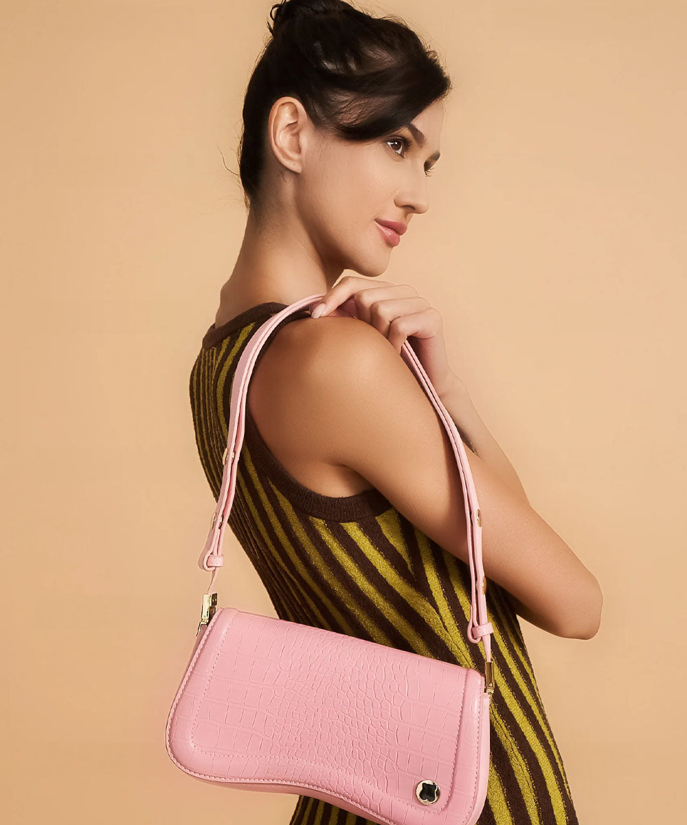 Hamster London Roma Shoulder Bag Pink