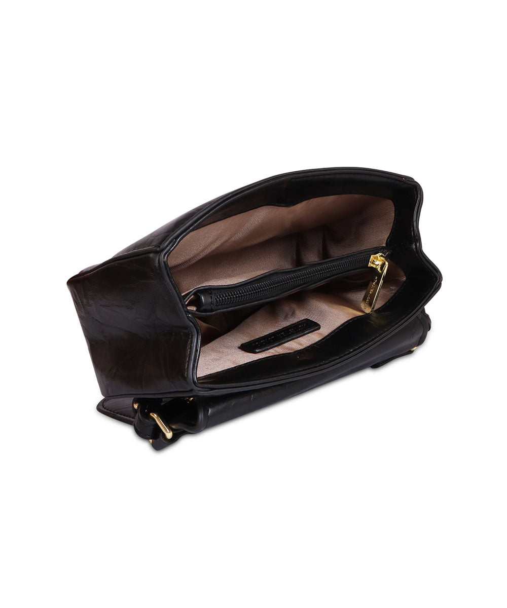Hamster London Pastel Promise Sling Hand Bag Black