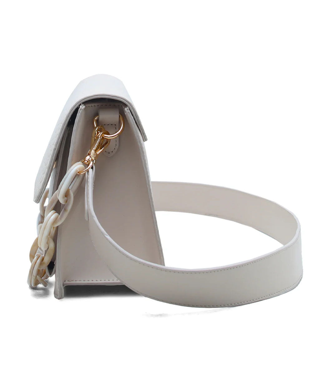 Hamster London Roma Flap Bag Beige