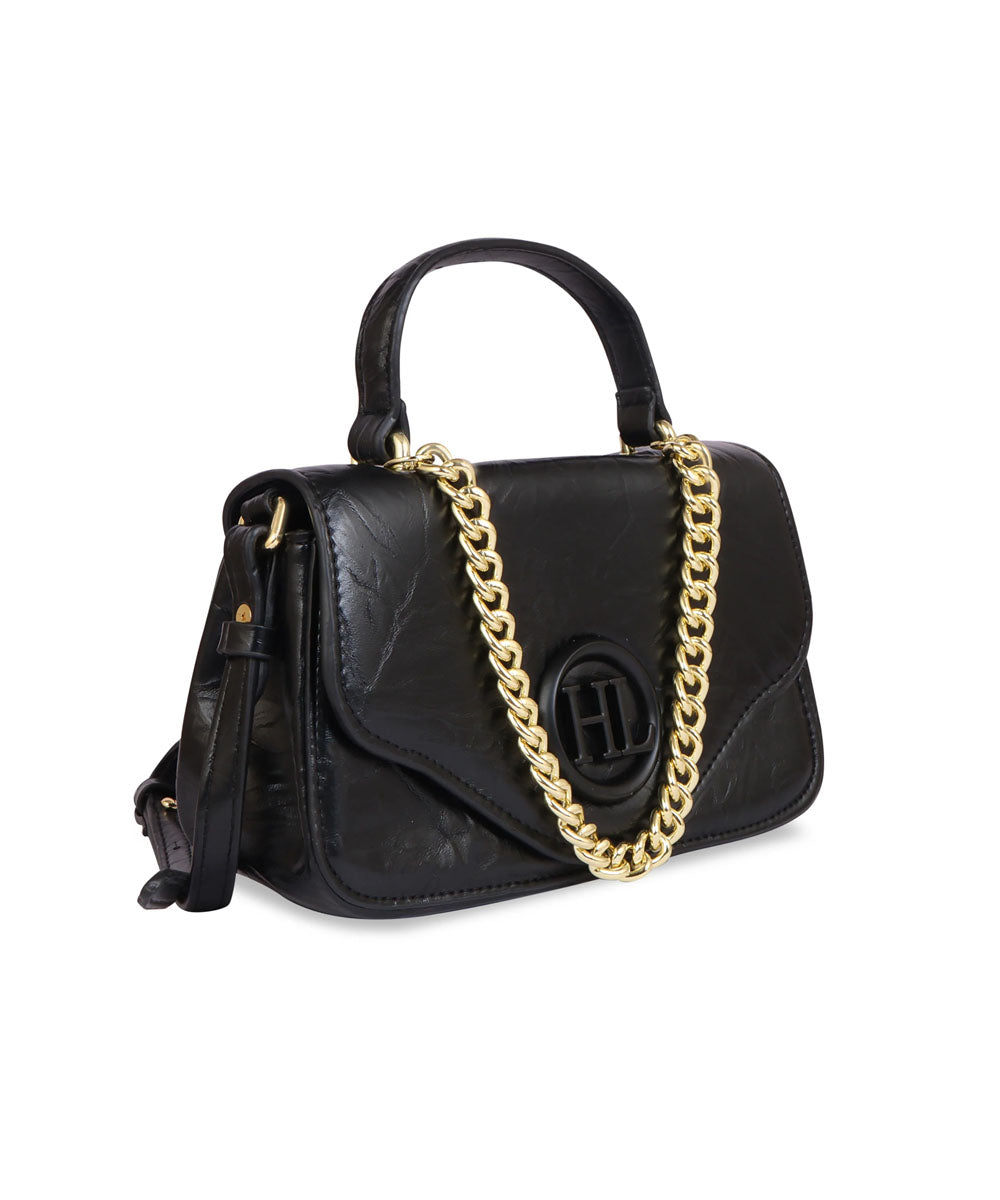 Hamster London Pastel Promise Sling Hand Bag Black