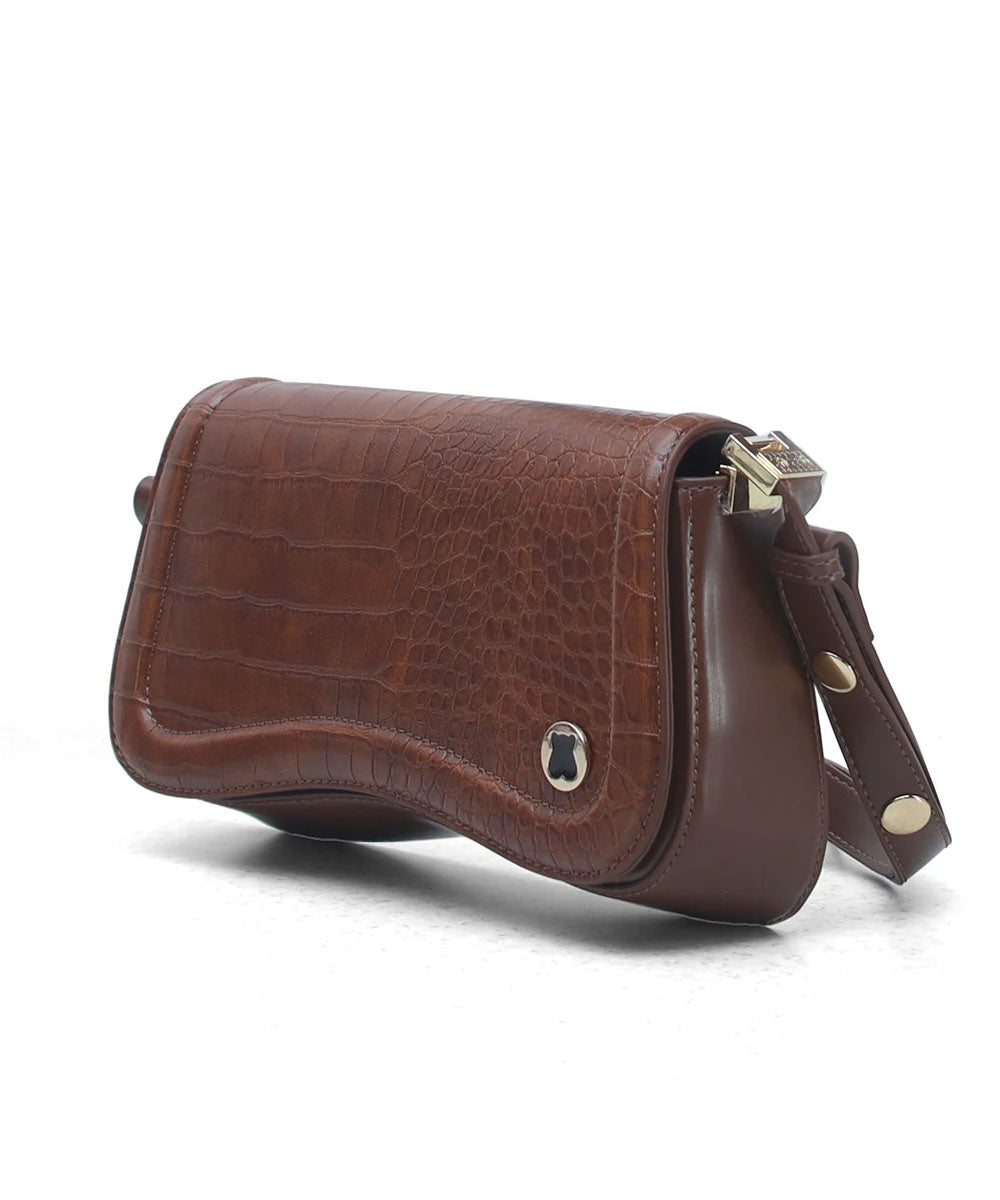 Hamster London Roma Shoulder Bag Brown