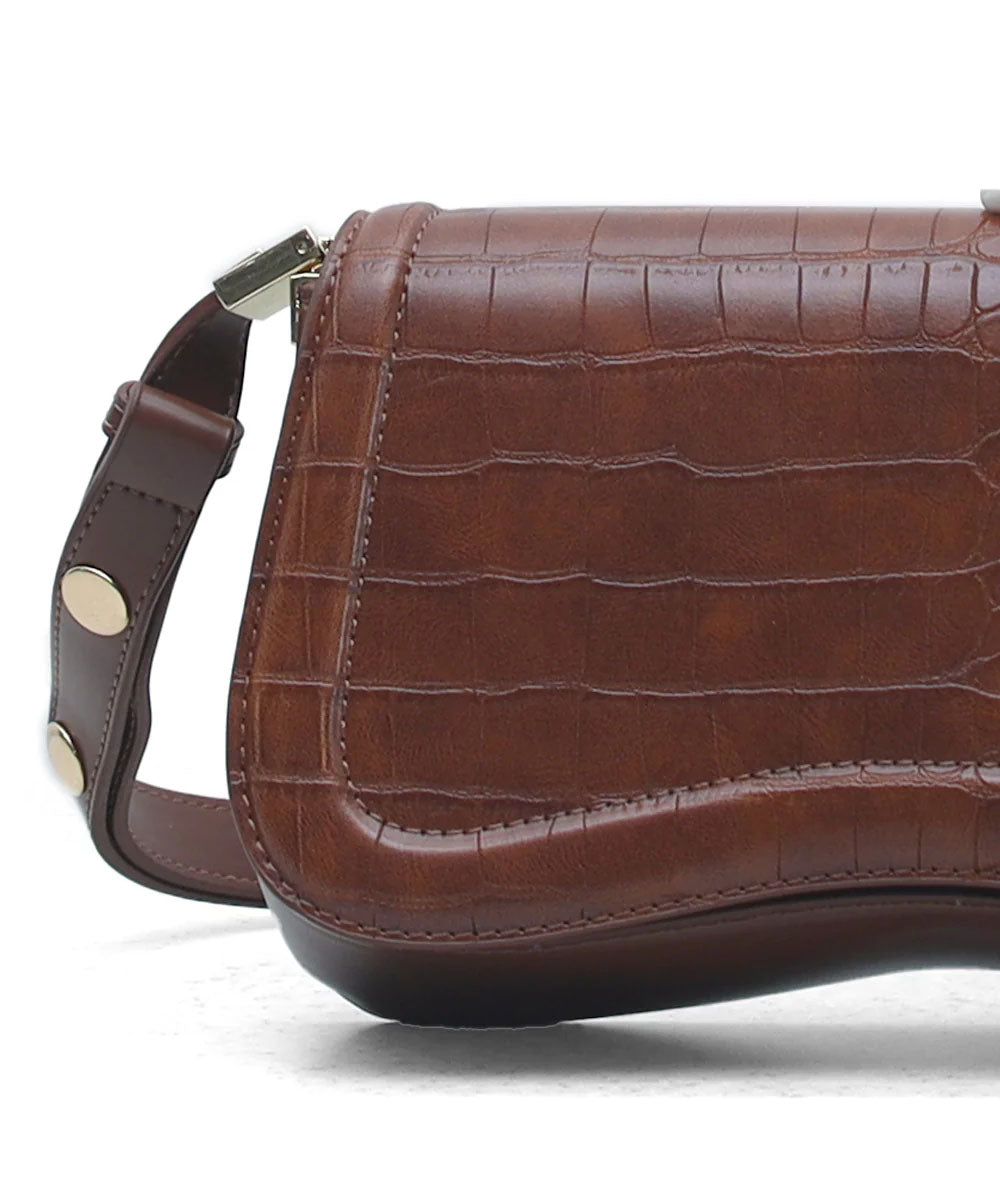 Hamster London Roma Shoulder Bag Brown