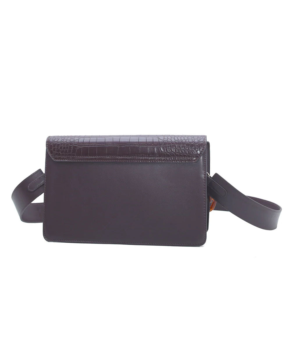 Hamster London Roma Flap Bag Brown