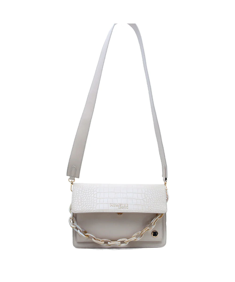 Hamster London Roma Flap Bag Beige