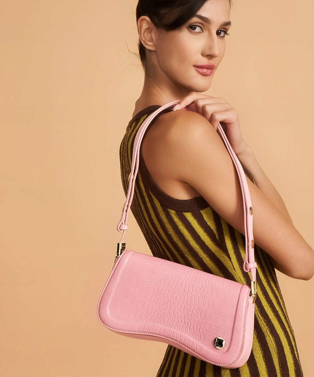 Hamster London Roma Shoulder Bag Pink