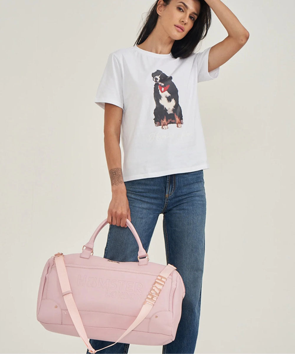 Hamster London Melissa Travel Duffle Bag Pink