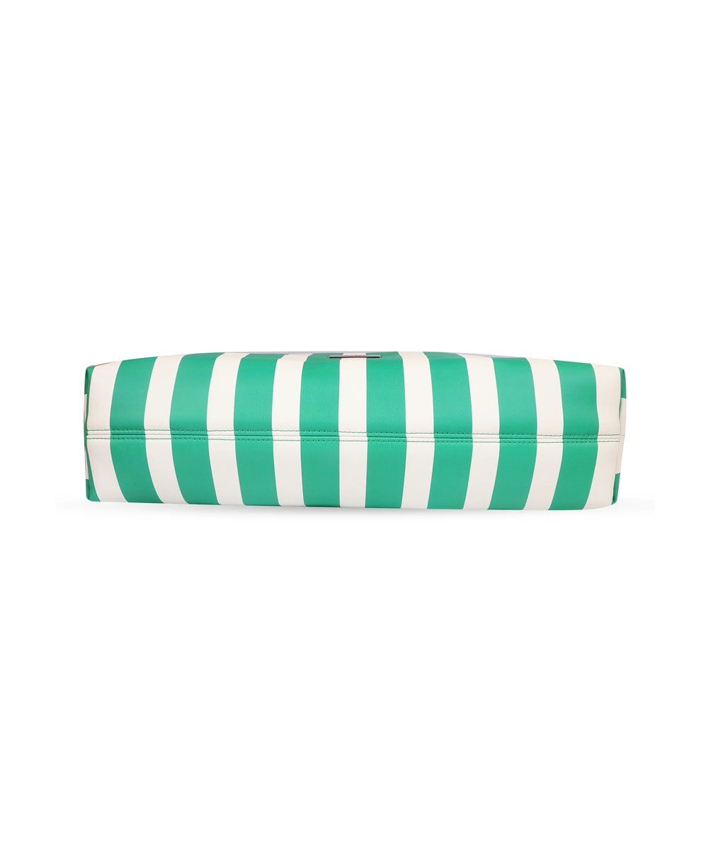 Hamster London Urban Eden Ella Tote Bag Green/White