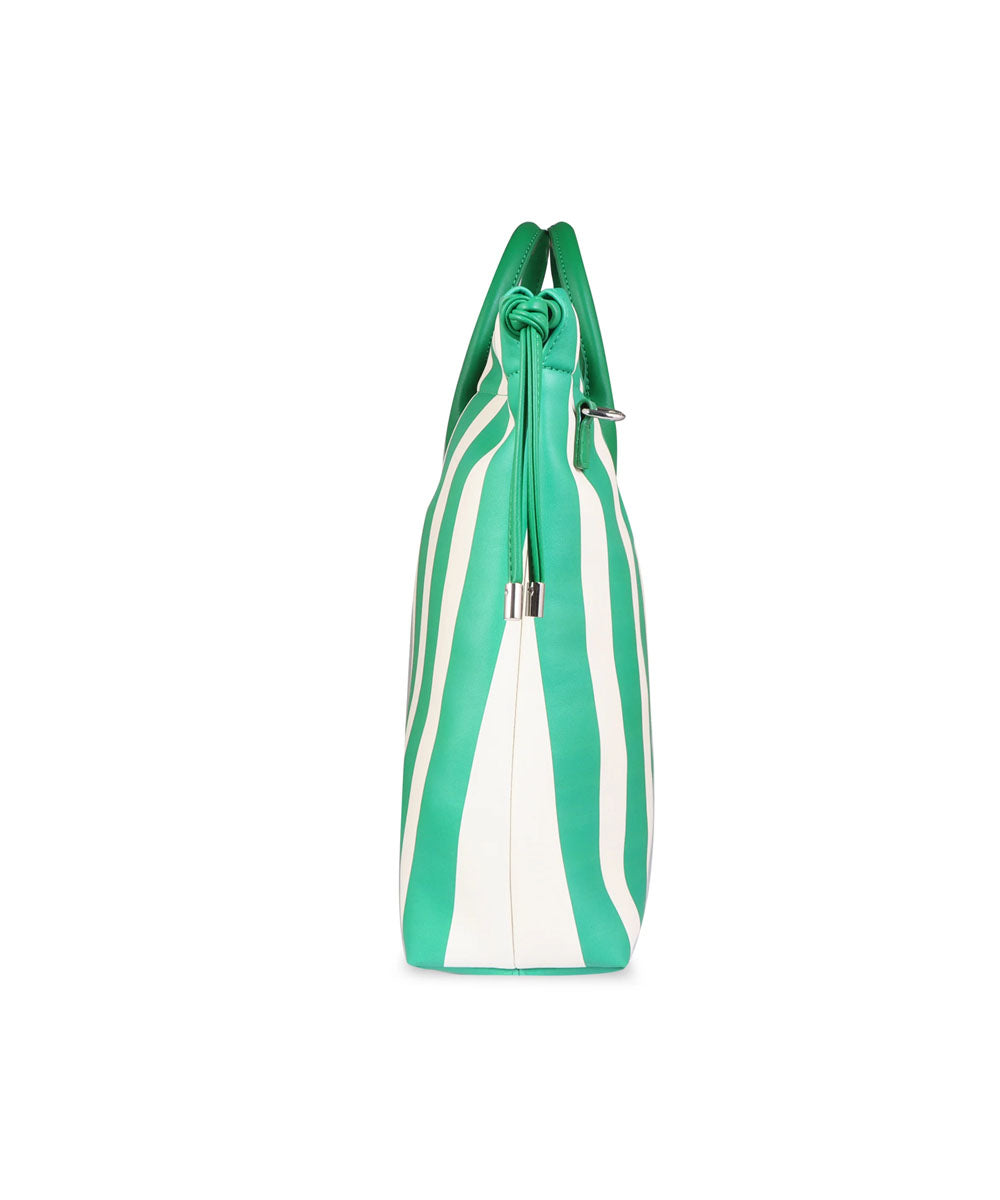 Hamster London Urban Eden Ella Tote Bag Green/White