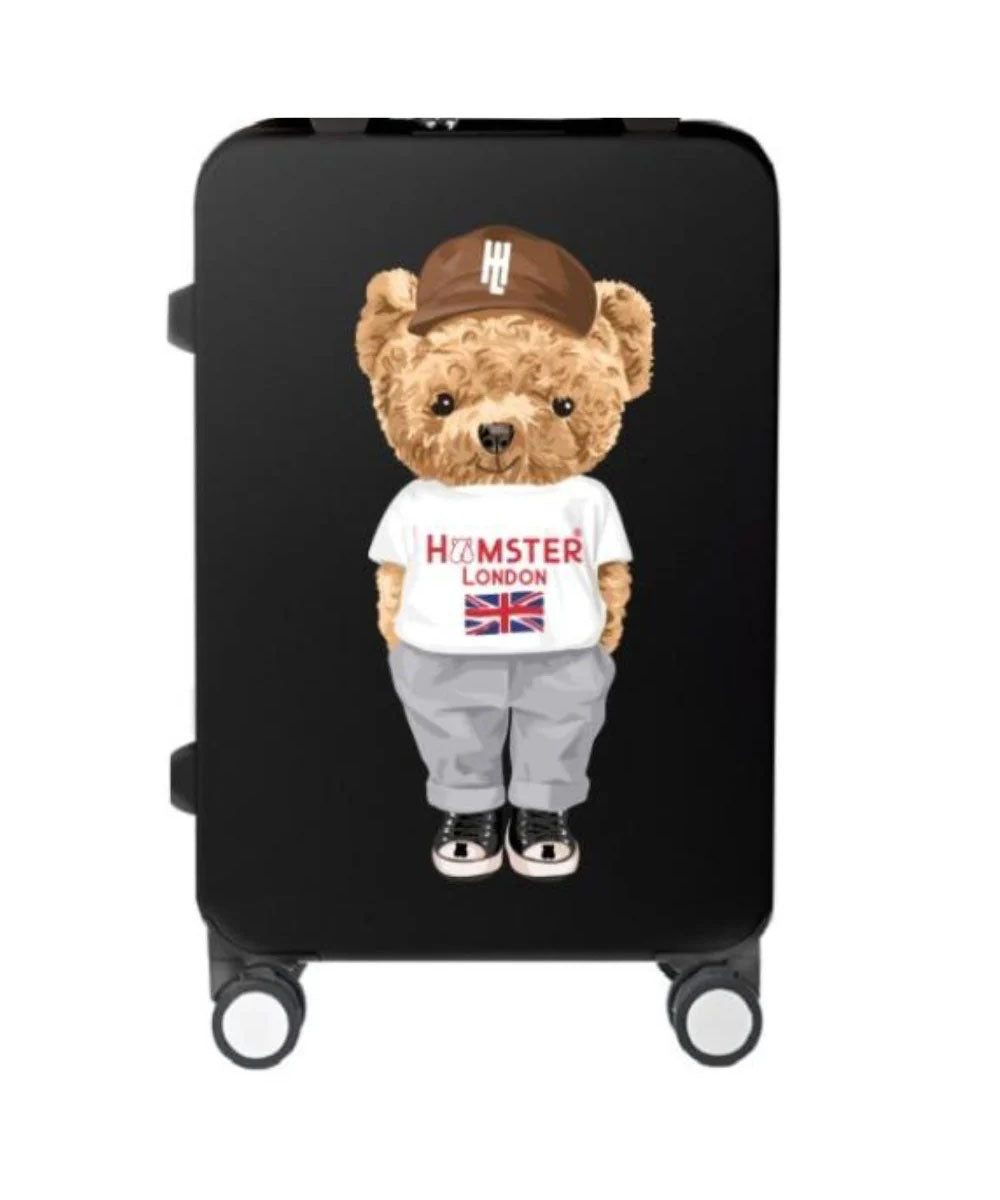 Hamster London Ted H Holiday Luggage Black 20in