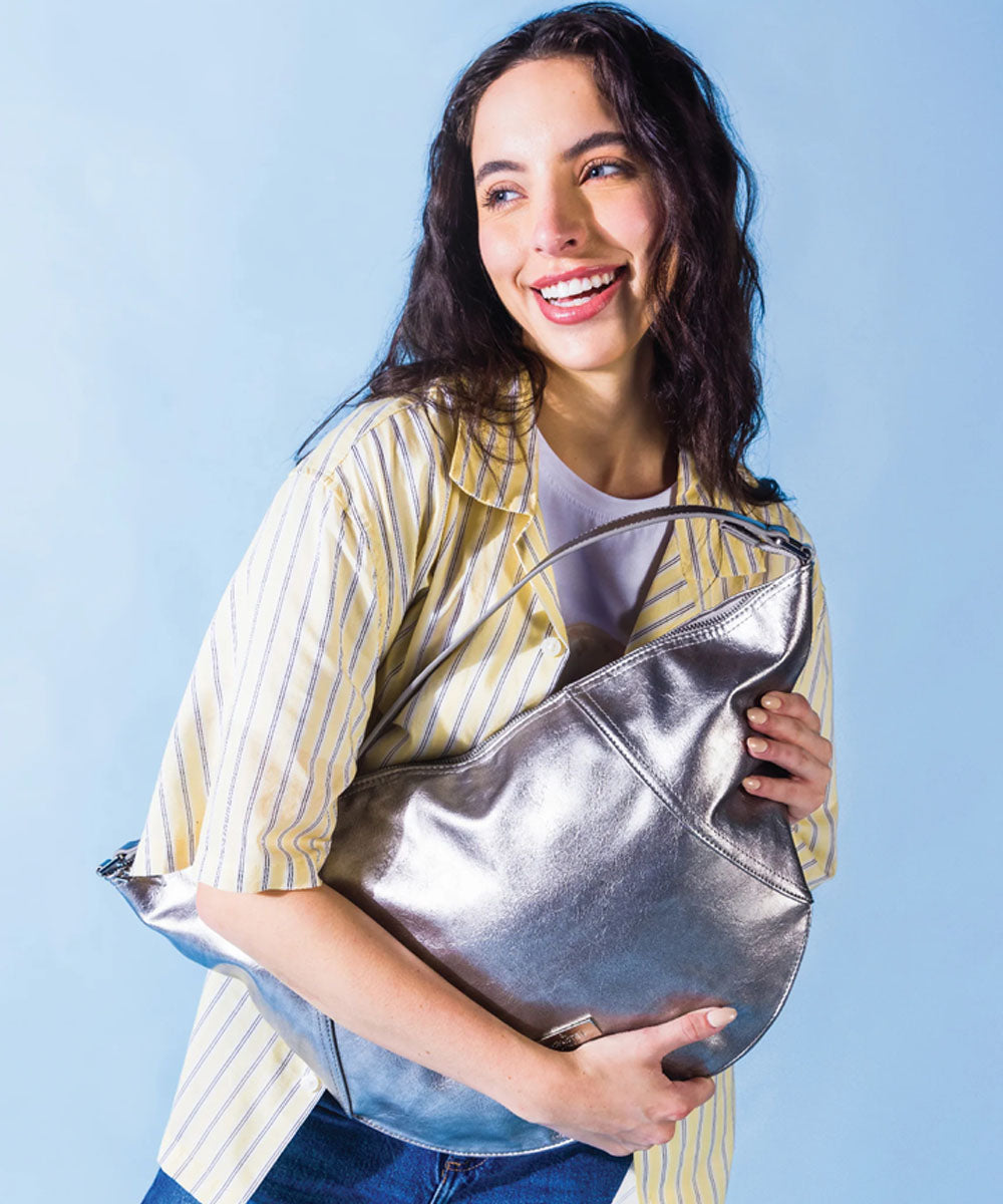 Hamster London Urban Eden Willow Tote Bag Silver
