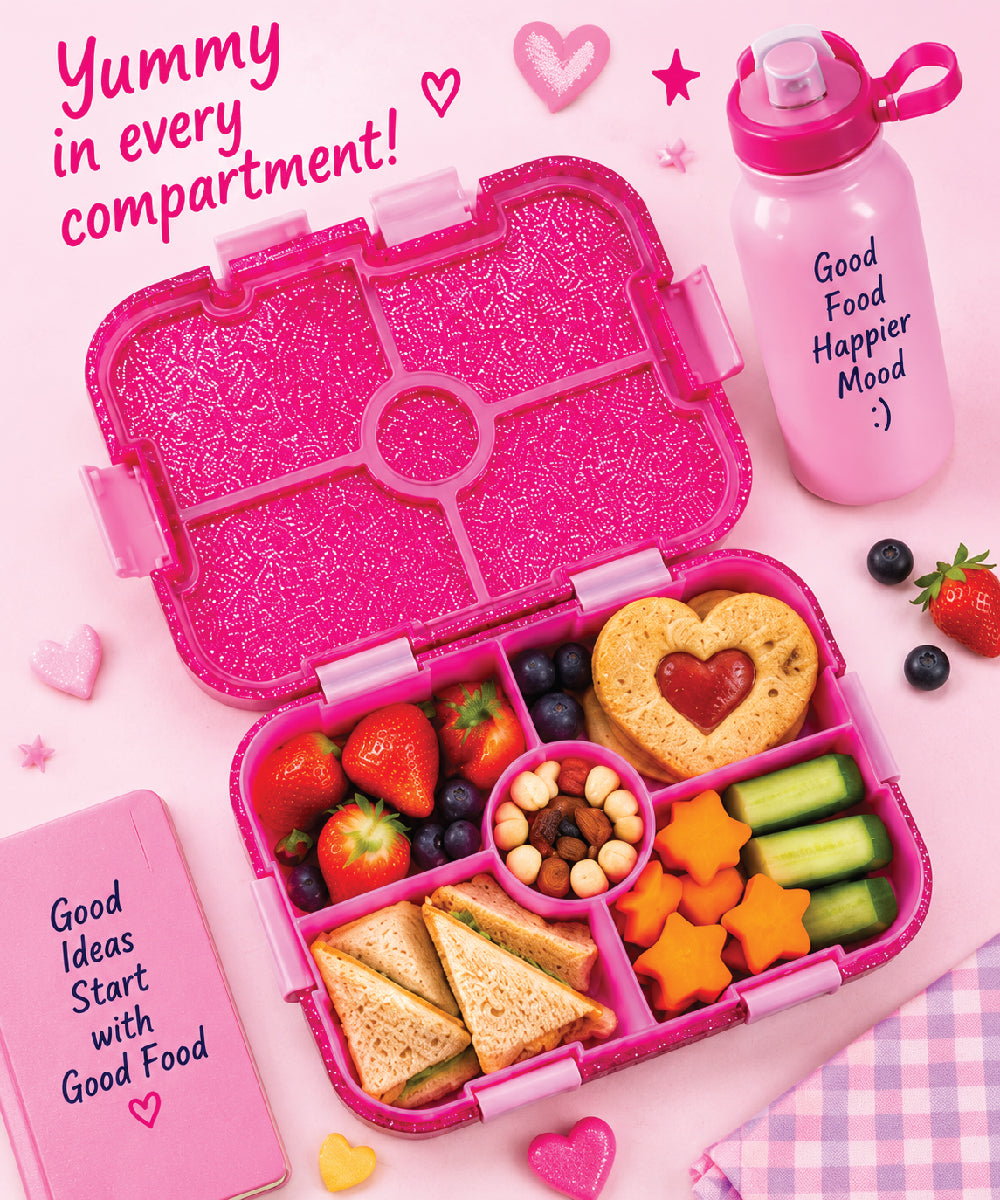 Hamster London Bento Box Glitter Pink