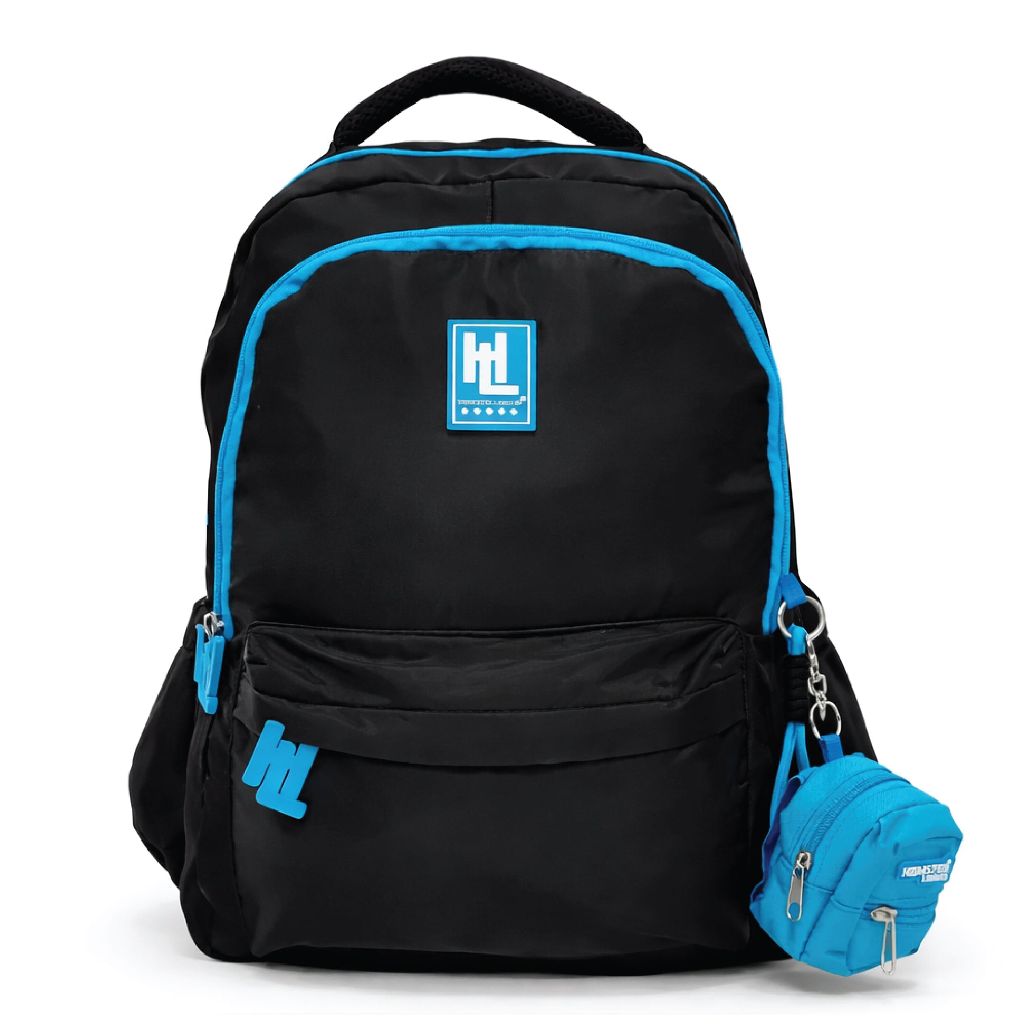 Hamster London Essential Backpack With Bag Charm Black 16inch