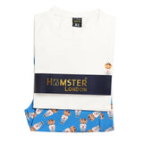 Hamster London Ted H Love Night Suit Set Lower & White Tee