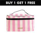 Hamster London Blush Strip Vanity Case