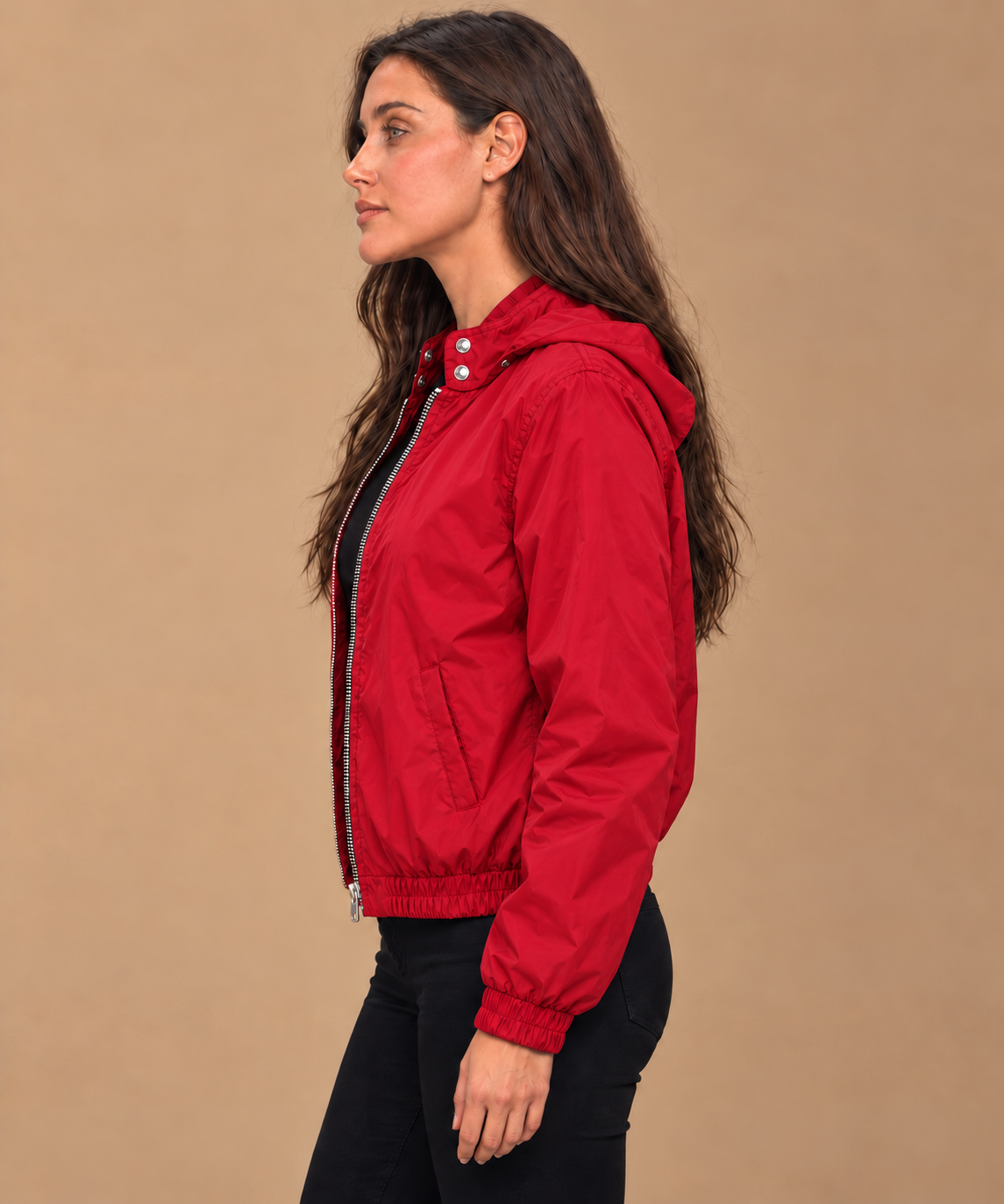 Hamster London TED H Hoodie Bomber Jacket Red