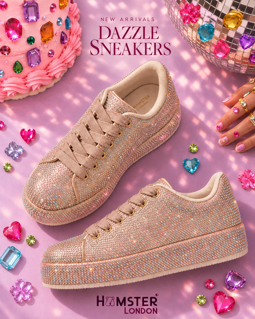 Hamster London Dazzle Sneakers Gold
