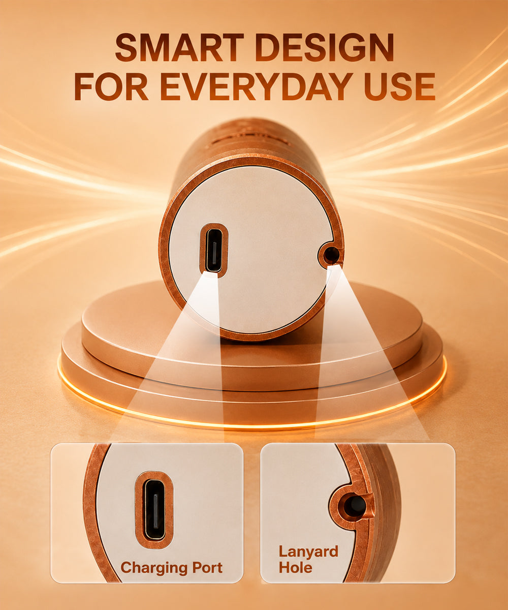 Hamster London Cold Compress Handheld Fan – Metallic Orange