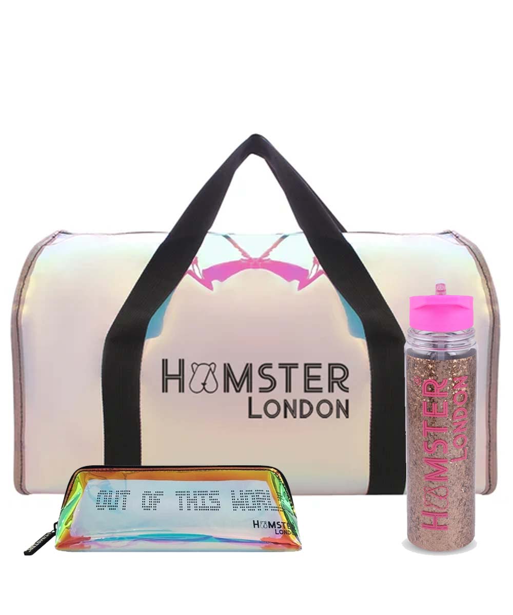 Hamster London Shiny Classic Duffle Bag Black Large