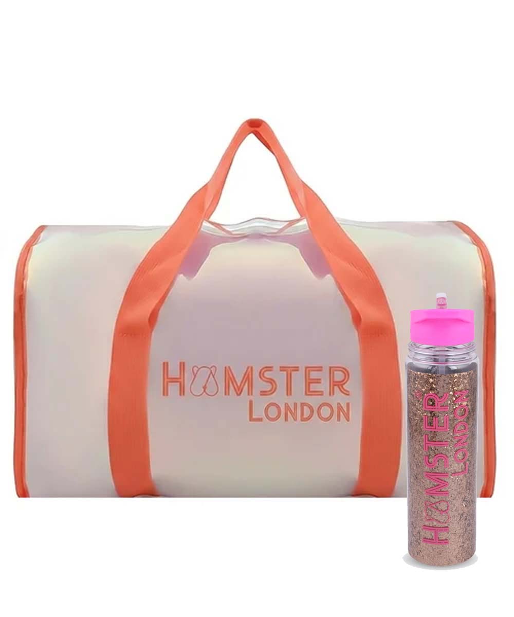 Hamster London Shiny Classic Duffle Bag Orange Large