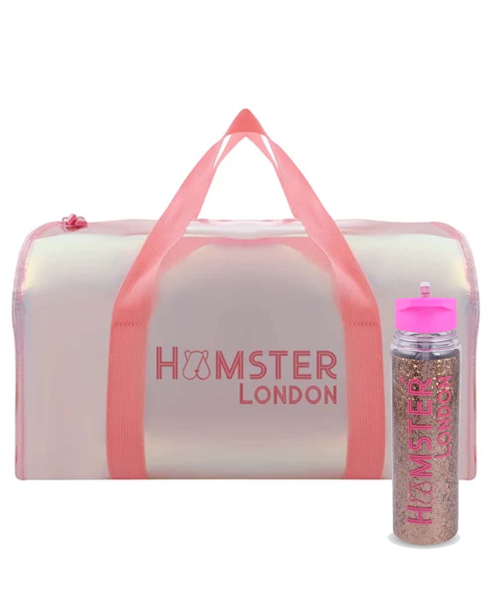 Hamster London Shiny Classic Duffle Bag Pink Large