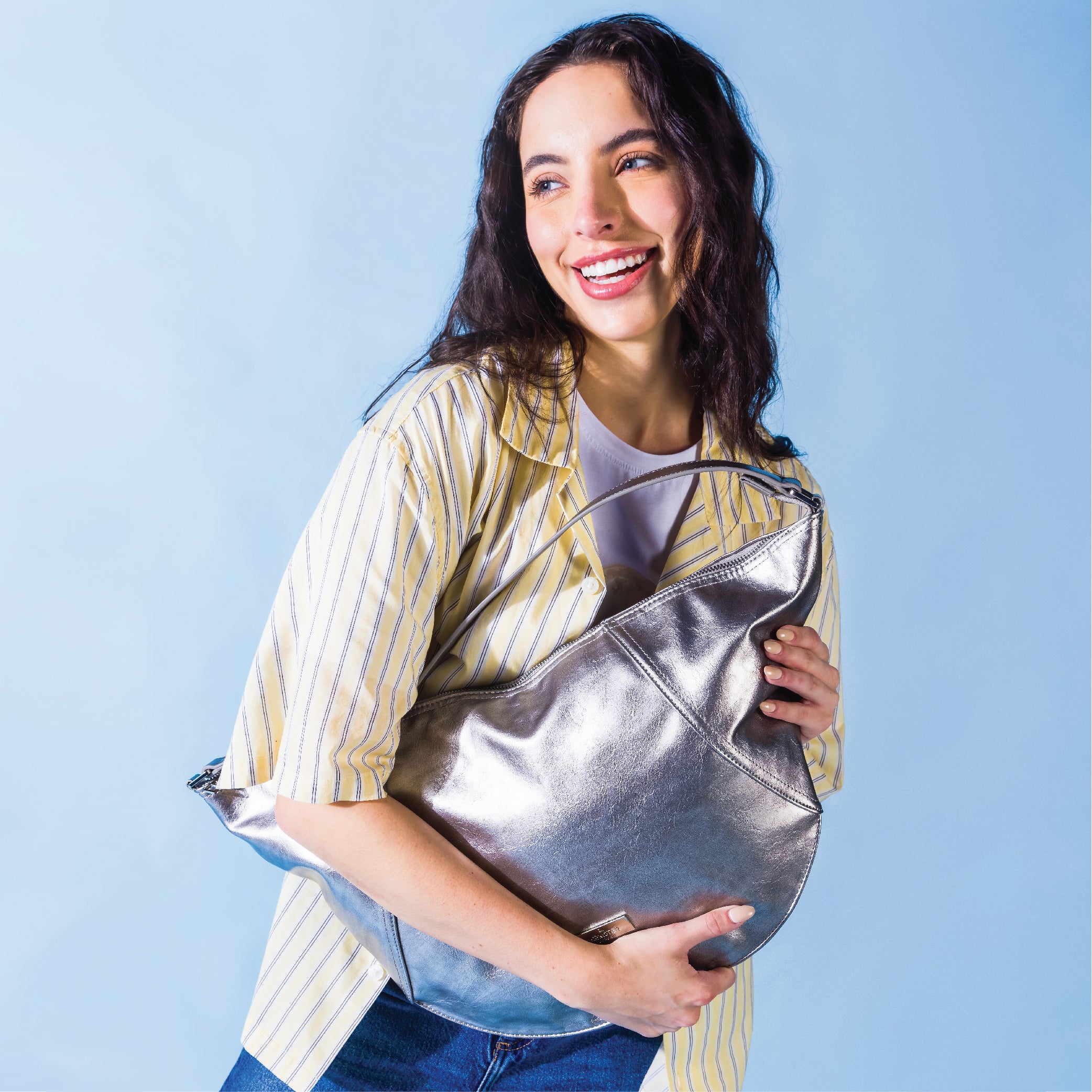 Hamster London Urban Eden Willow Tote Bag Silver