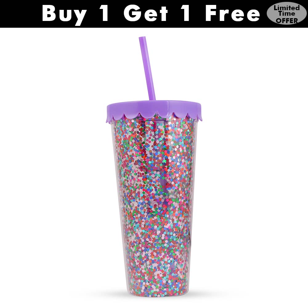 Hamster London Glitter Bomb Sipper Purple