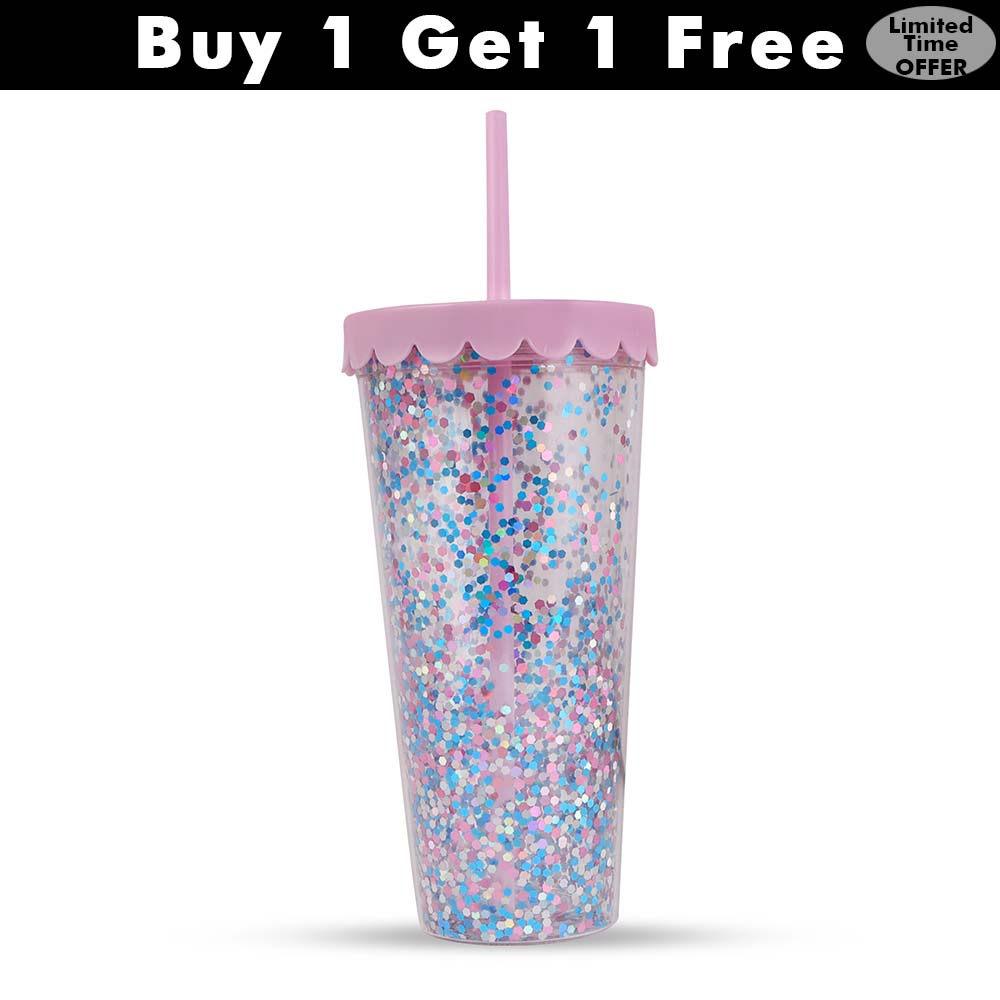Hamster London Glitter Bomb Sipper Pink