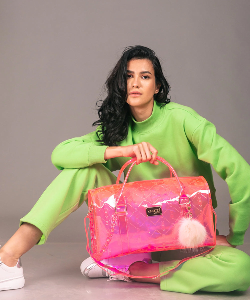 Hamster London Raver Duffle Bag Pink Large