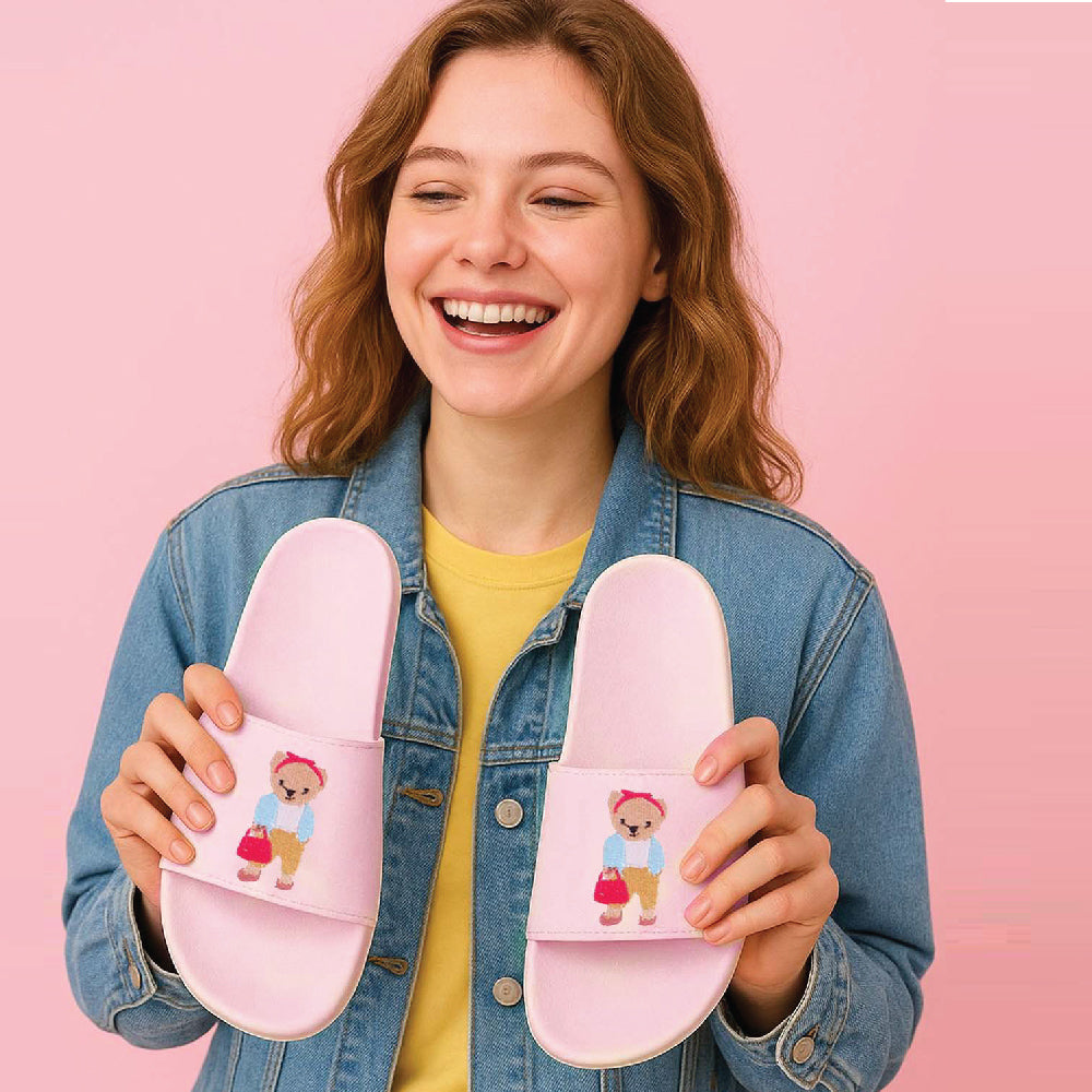 Hamster London Ted H Chic Slides Pink