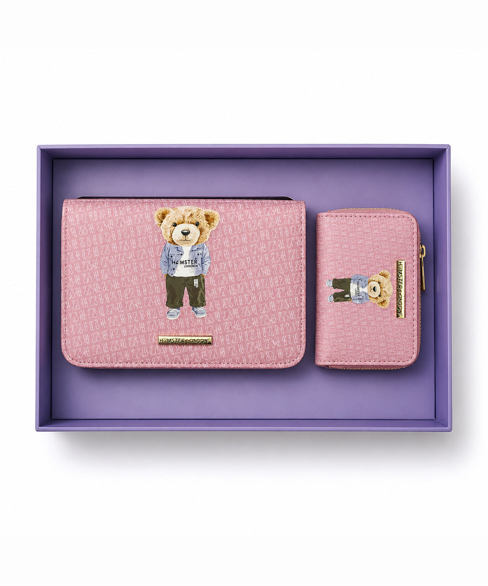 Hamster London limited edition Party Sling With Wallet Gift Pink Box