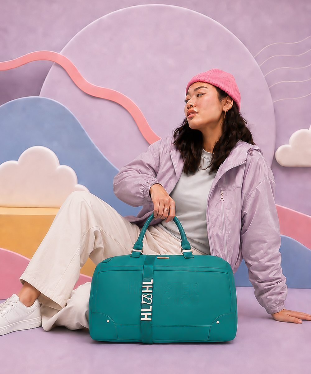 Hamster London Melissa Travel Duffle Bag Teal