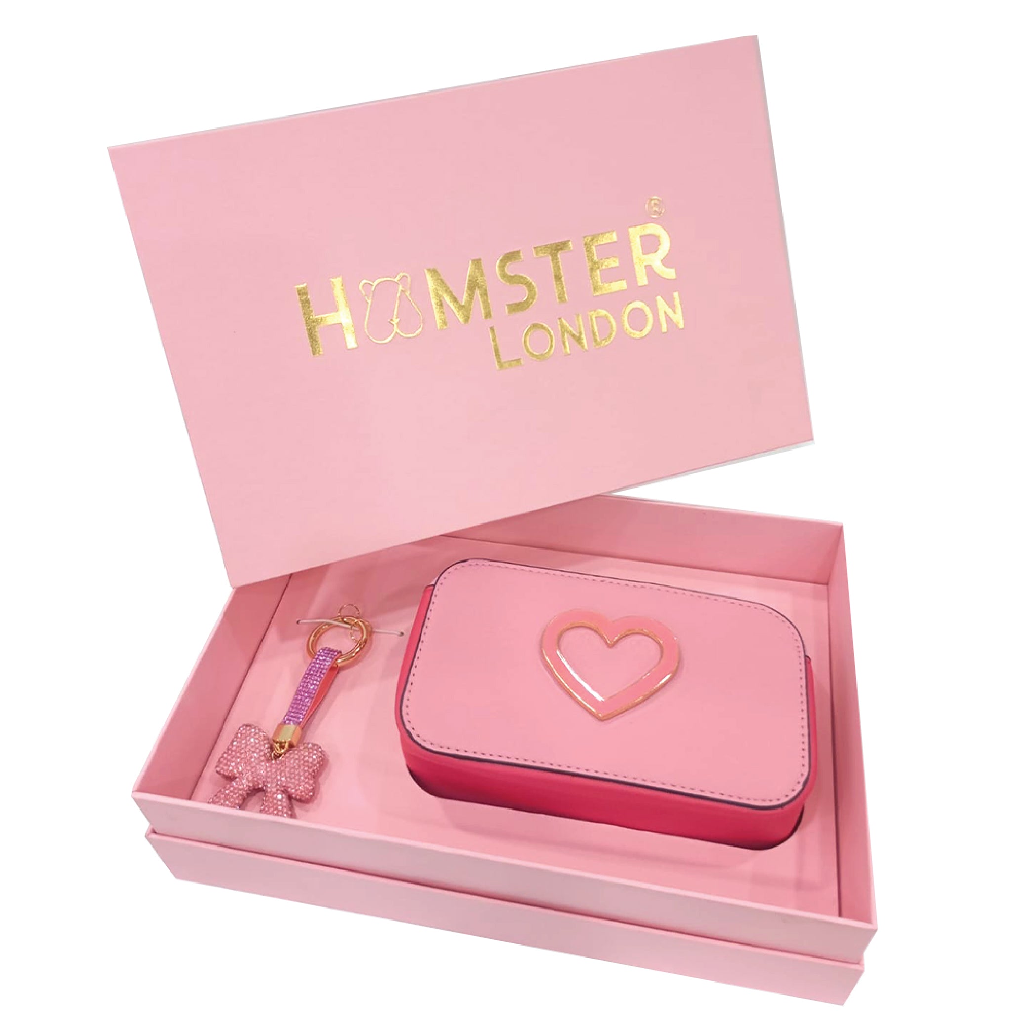 Hamster London Pink Twist Sling & Charm Gift Box Set