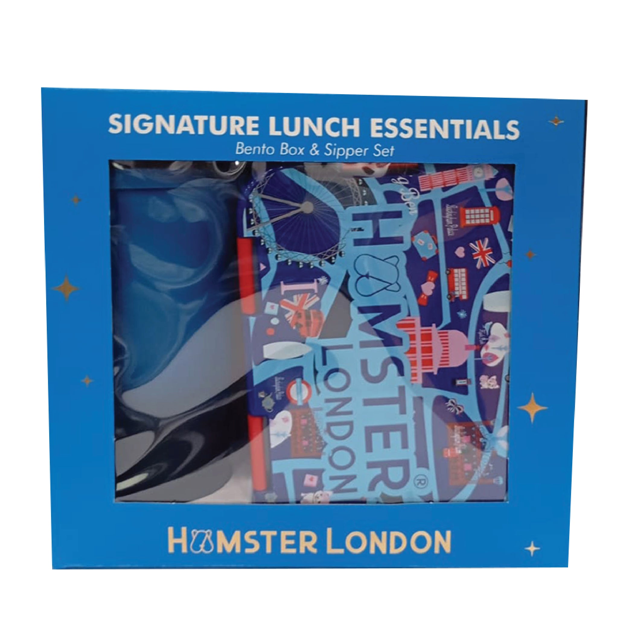 Hamster London Bento Box Royal London and Sipper Set