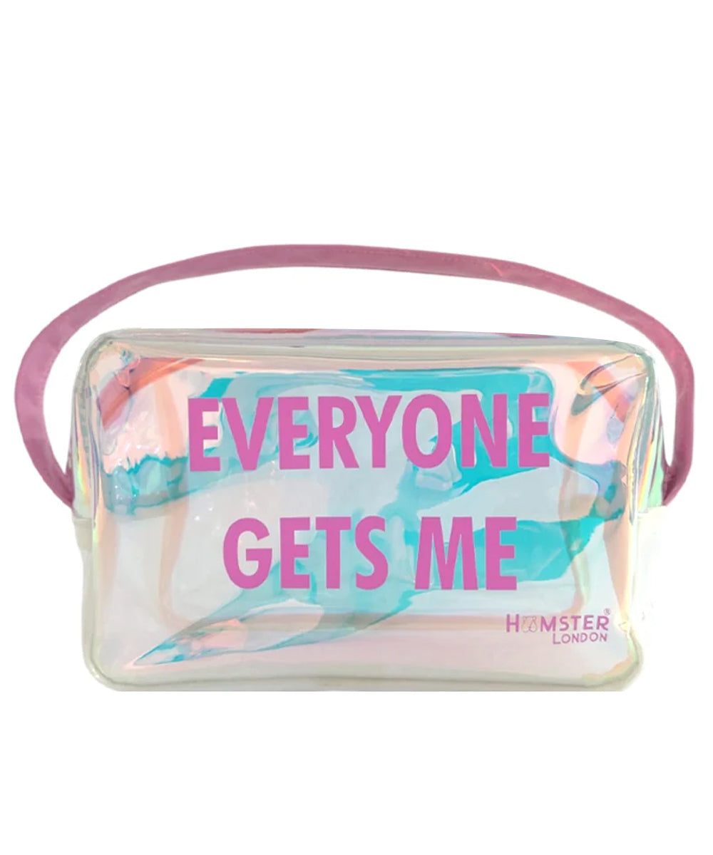 Hamster London Everyone Gets Me Pouch Pink