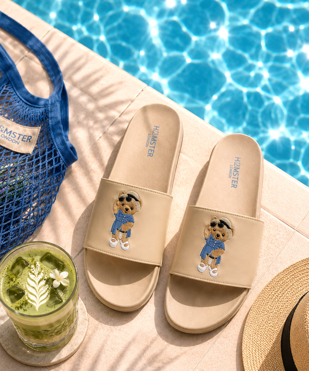 Hamster London Ted H Romeo Slides Beige