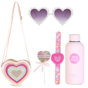 Hamster London Gift Hamper Disco Mob Combo Heart Sling + Flip Watch + Sunglass + Bottle + Hair Band