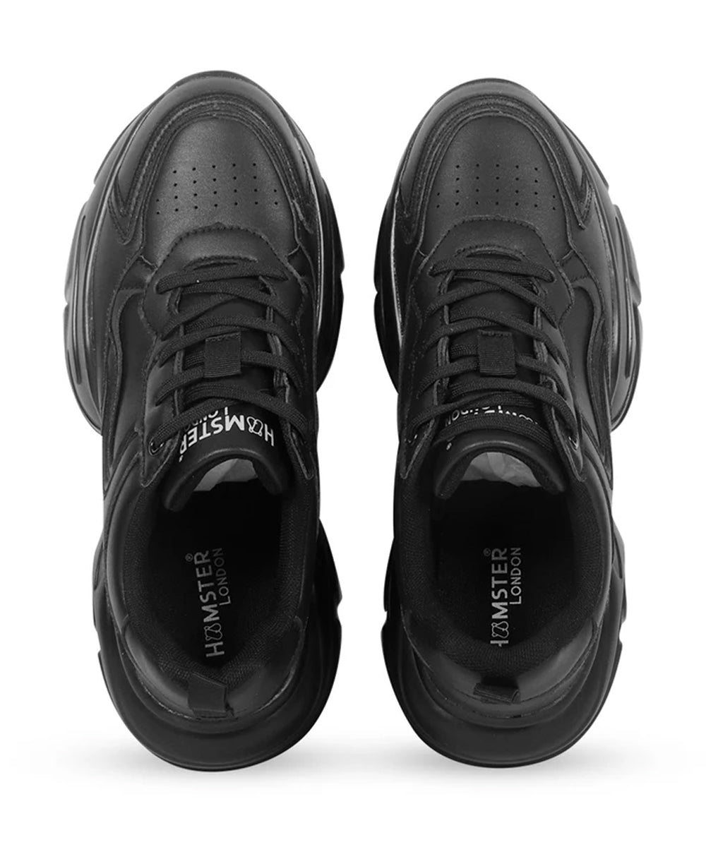 Hamster London Matte Black Party Sneakers
