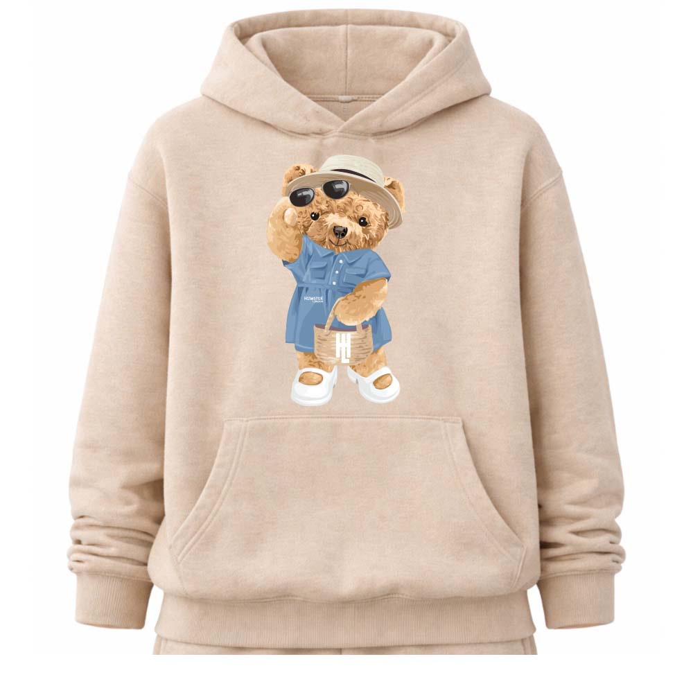 Hamster London Ted H Holiday Hoodie Beige